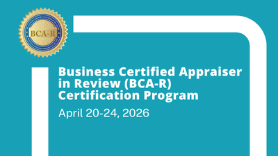 Business Certified Appraiser in Review Certification Program: April 2026